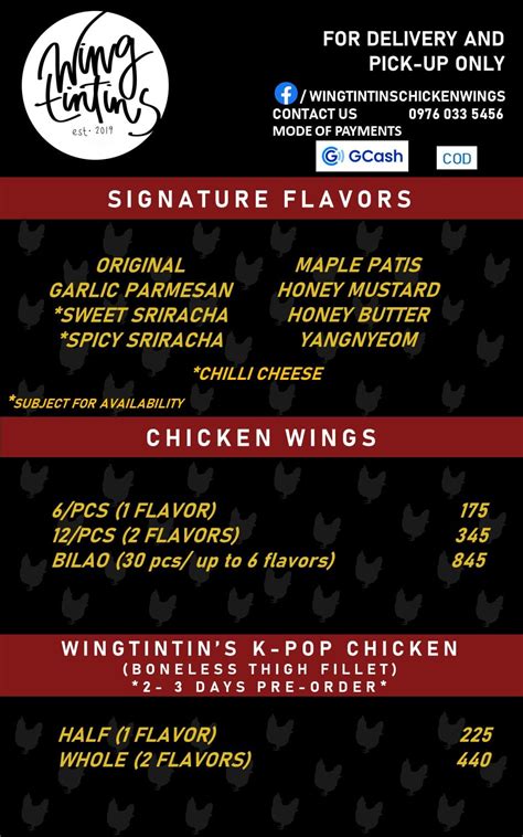 Wingtintin's Chicken Wings .